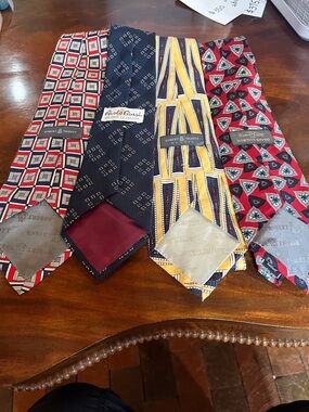 4 Men’s Vintage Ties Talbot/Paolo Rossi